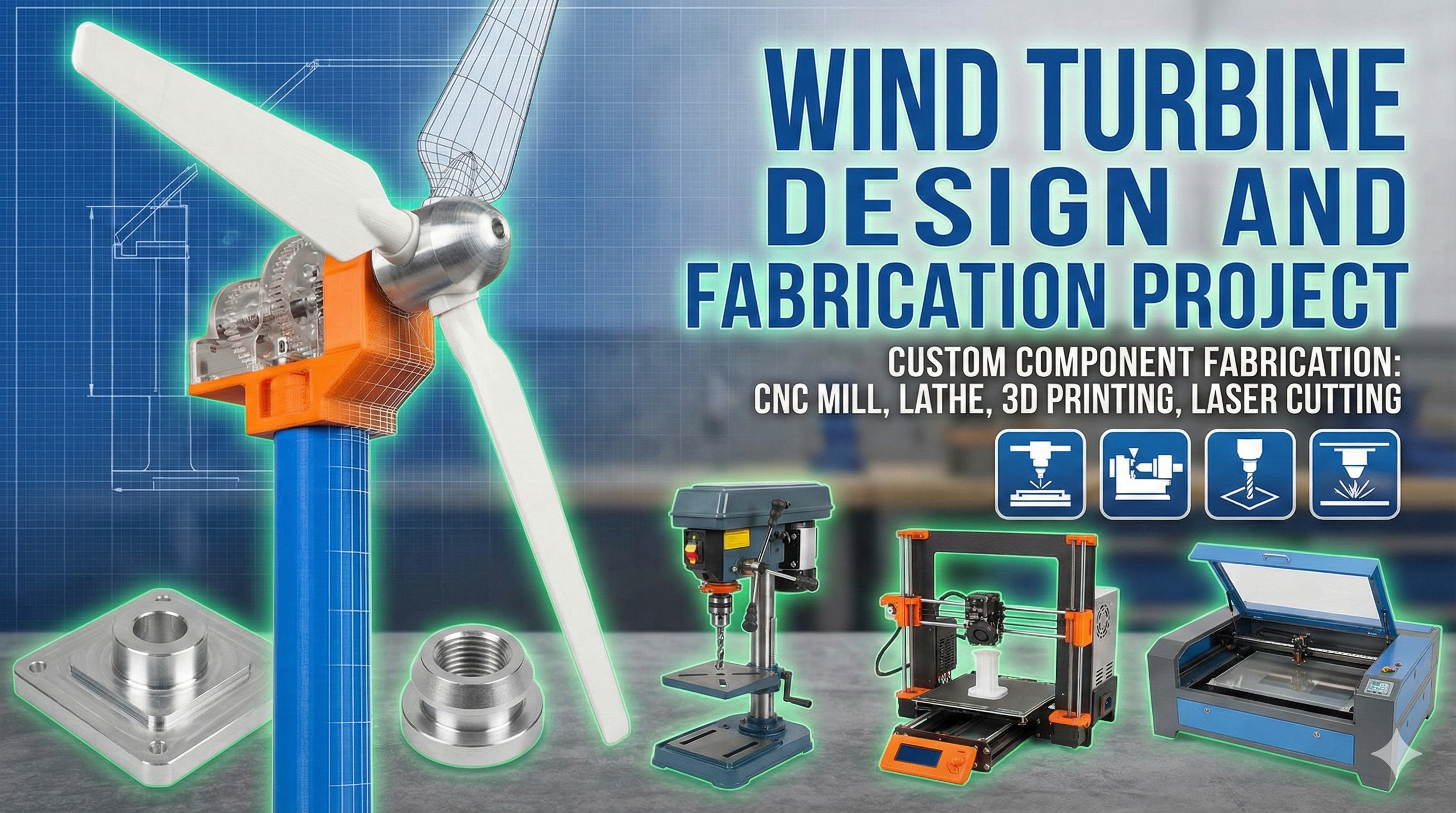 Wind Turbine Design and Fabrication Project
